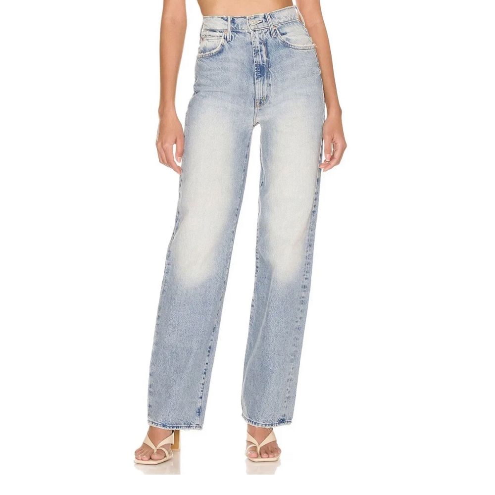 MOTHER Denim High Waisted Tunnel Vision Sneak Jeans The Other Side Size 31 - Picture 2 of 8